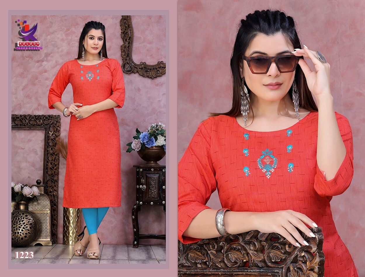 Kalash Royal Queen Ethnic Wear Wholesale Designer Embroidery Kurtis